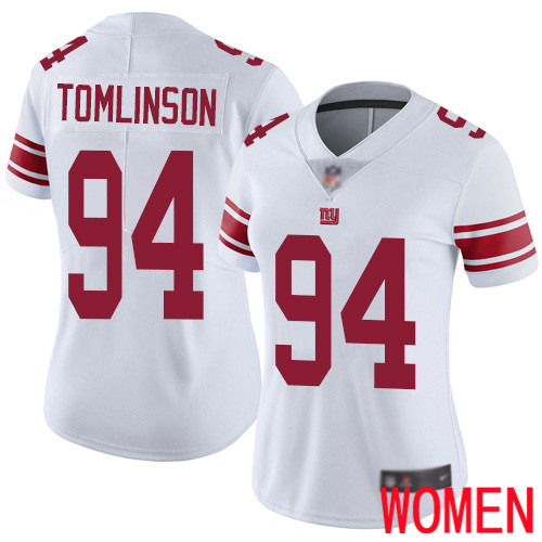 Women New York Giants 94 Dalvin Tomlinson White Vapor Untouchable Limited Player Football NFL Jersey